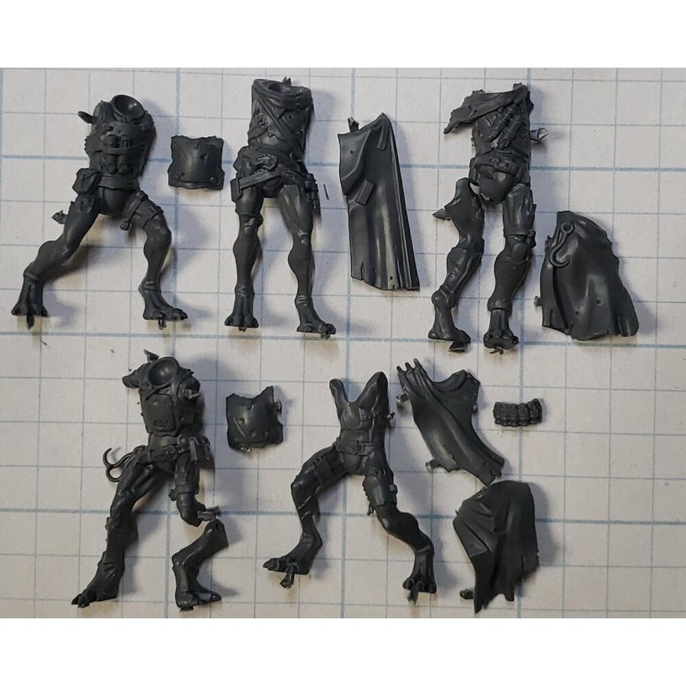Warhammer 40k Kill Team Bits Kroot Farstalker Kinband Cloaked Torso Legs x5 Set